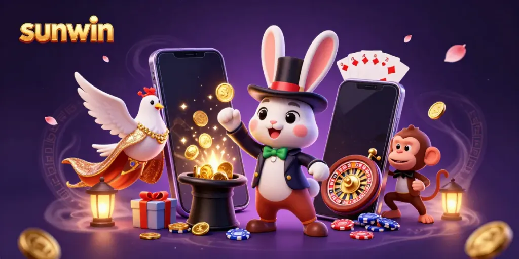 Enjoy thrilling gameplay at Sunwin with dynamic casino characters and magical elements!