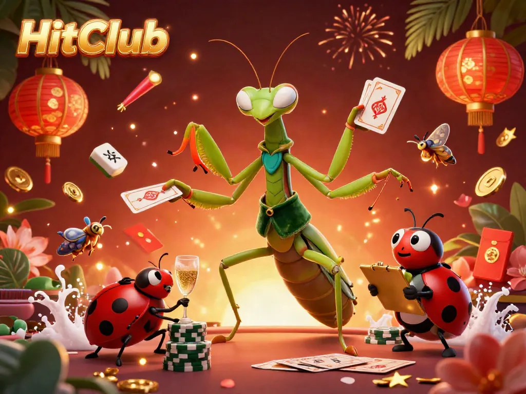 Engage in thrilling gaming at HitClub with dynamic character interactions and lively casino elements.