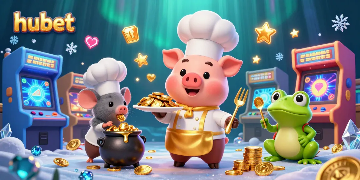 Join the fun at hubet with cartoon characters enjoying thrilling casino gaming experiences.